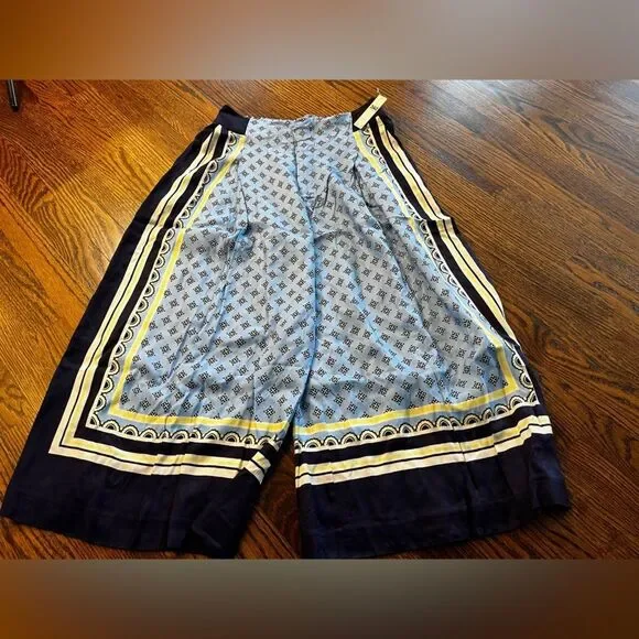 Maeve Printed Pleated A-Line Culottes by Anthropologie size Small - Picture 3 of 5